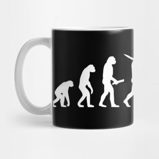 Funny Skiing Evolution Gift For Skiers Mug